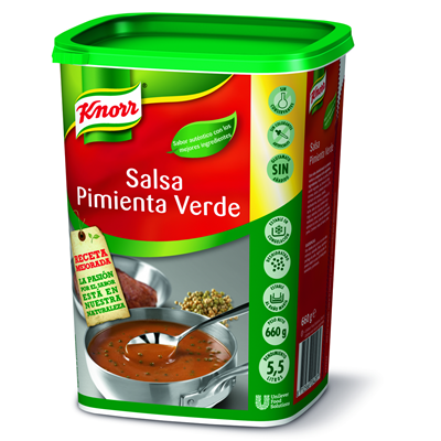 salsa pimienta verde knorr